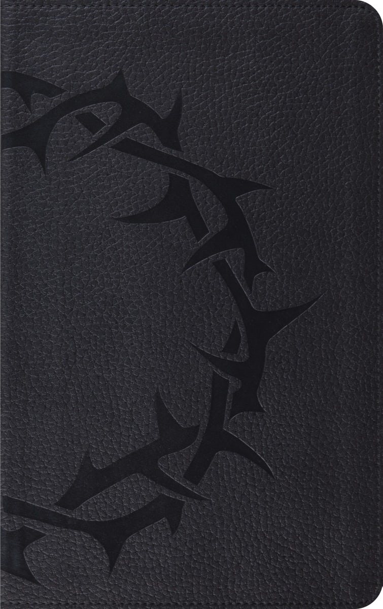 Cover image for ESV Thinline Bible, Red Letter (Trutone, Charcoal, Crown Design), isbn: 9798874903565