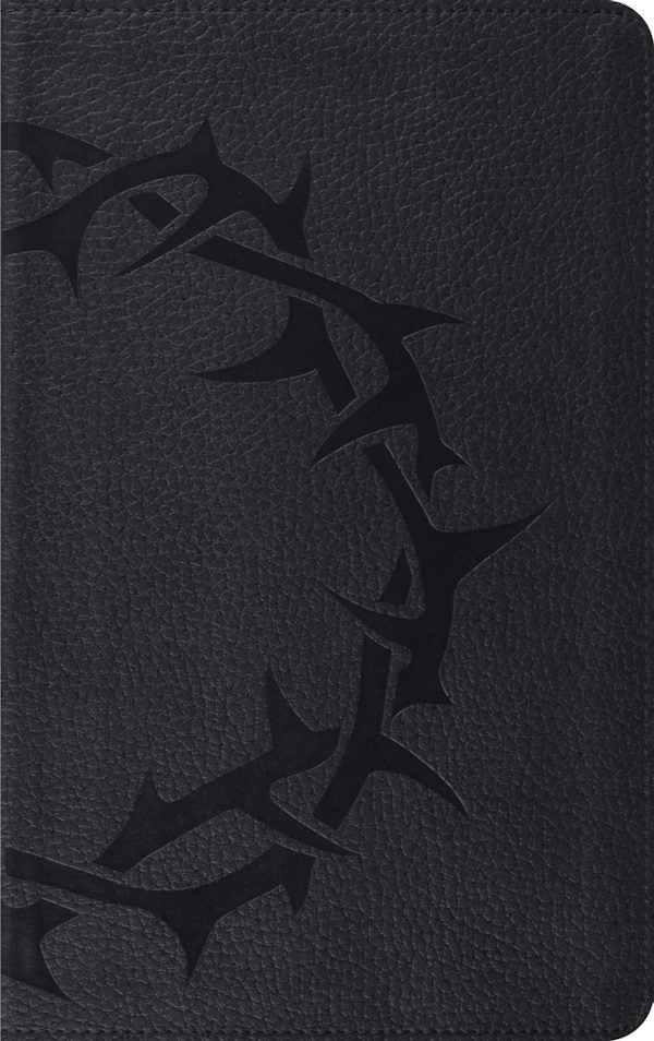 Cover image for ESV Thinline Bible, Red Letter (Trutone, Charcoal, Crown Design), isbn: 9798874903565