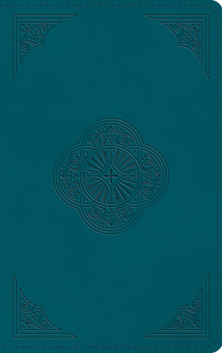 Cover image for ESV Thinline Bible, Red Letter (Trutone, Deep Teal, Rotunda Design), isbn: 9798874903602
