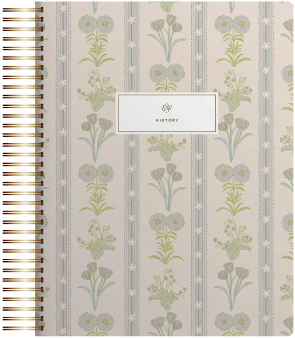 Cover image for ESV Spiral-Bound Journaling Bible, History (Hardcover, Cover Artwork by Lulie Wallace), isbn: 9798874903688