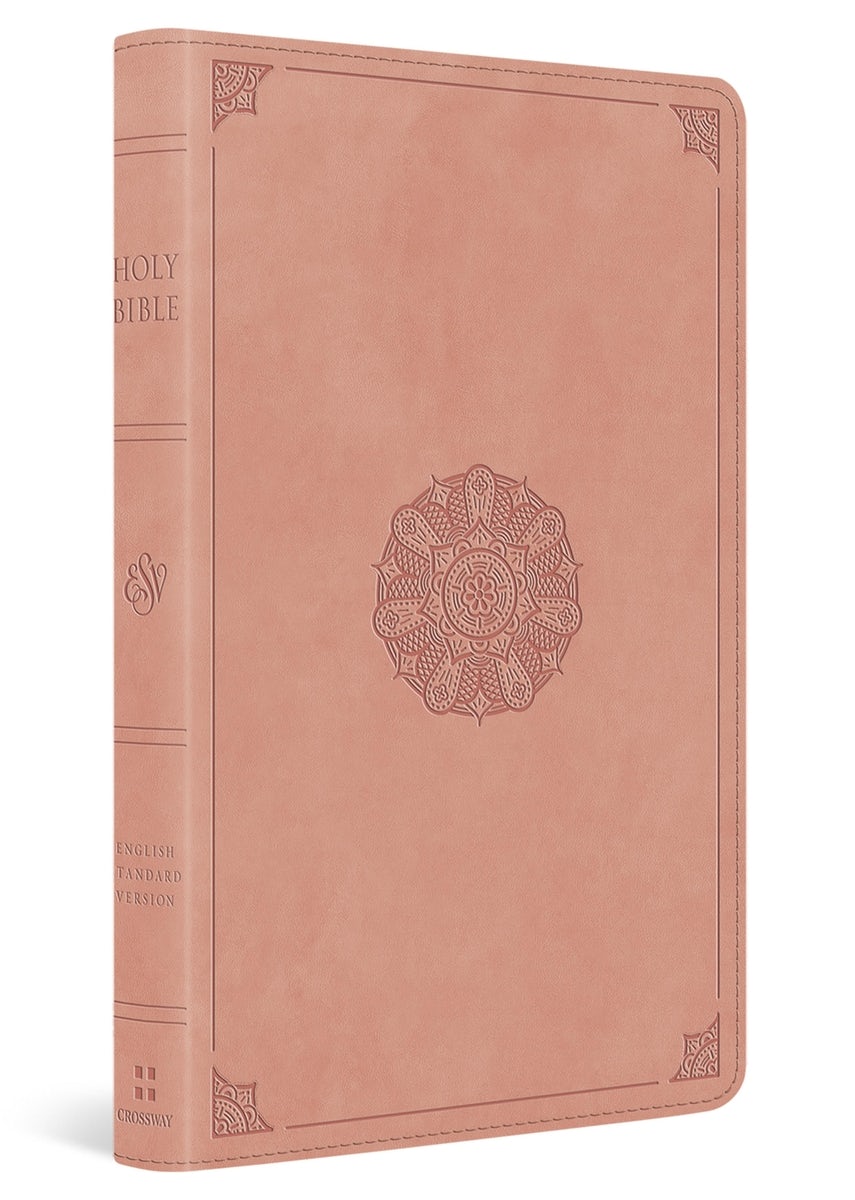 Cover image for ESV Thinline Bible, Red Letter (Trutone, Blush Rose, Emblem Design), isbn: 9798874903718