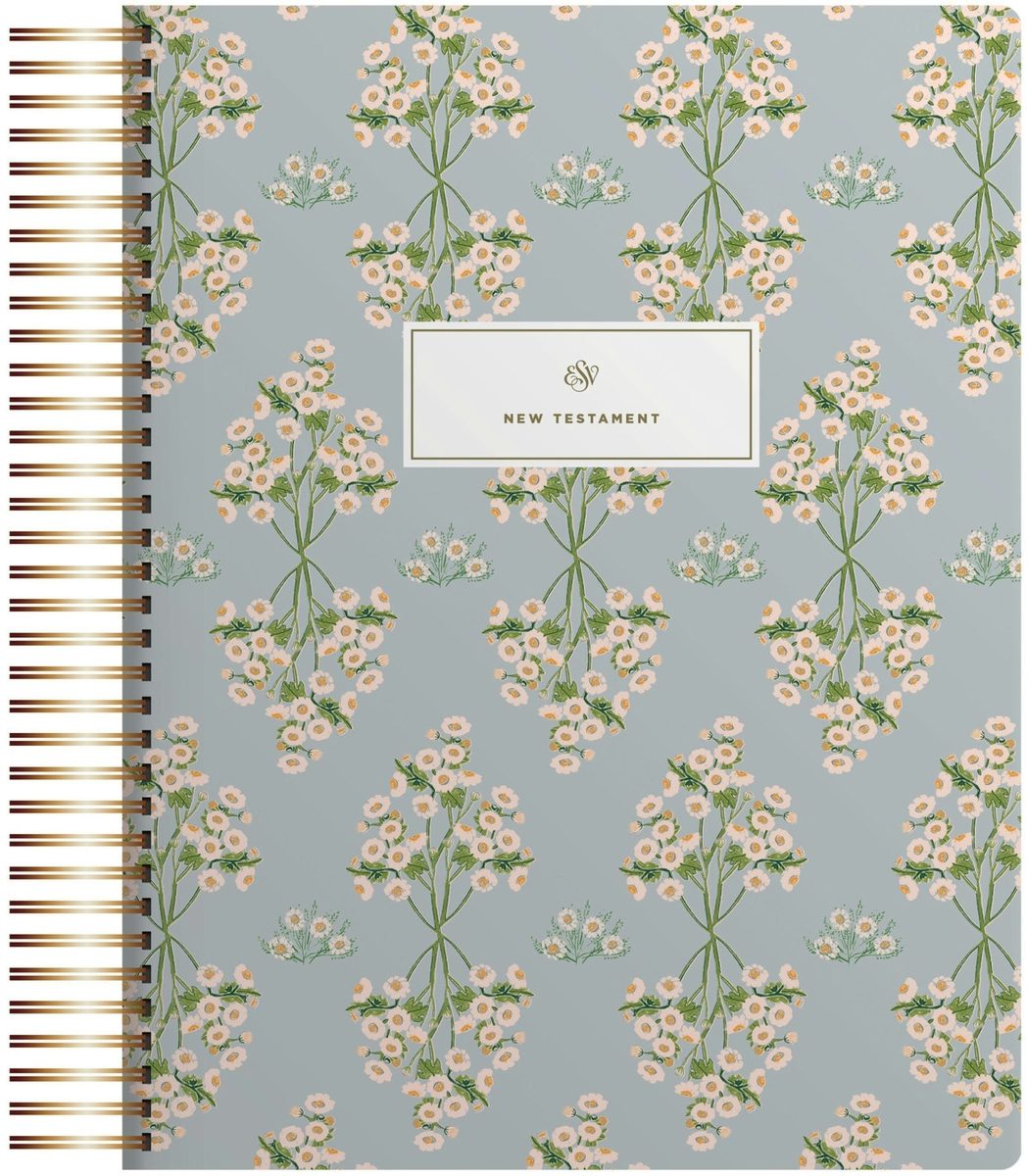 Cover image for ESV Spiral-Bound Journaling Bible, New Testament (Hardcover, Cover Artwork by Lulie Wallace), isbn: 9798874903732