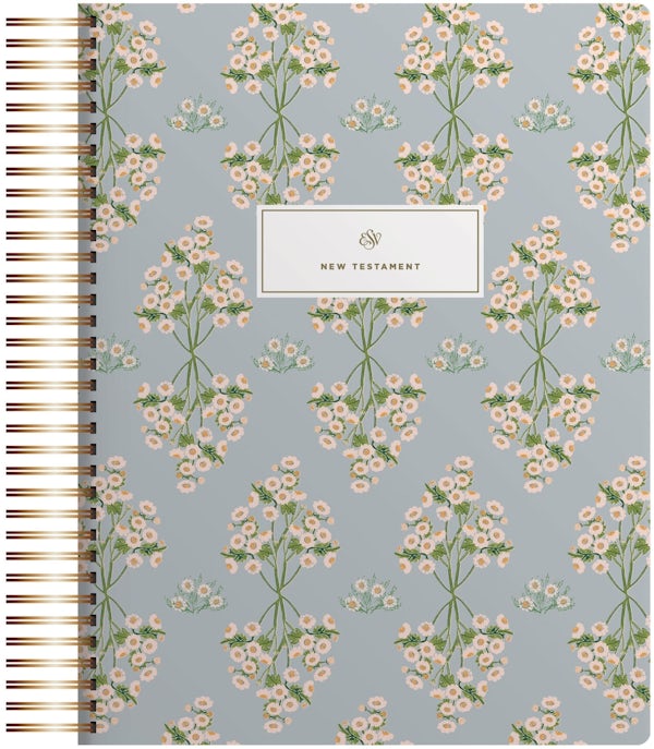 Cover image for ESV Spiral-Bound Journaling Bible, New Testament (Hardcover, Cover Artwork by Lulie Wallace), isbn: 9798874903732