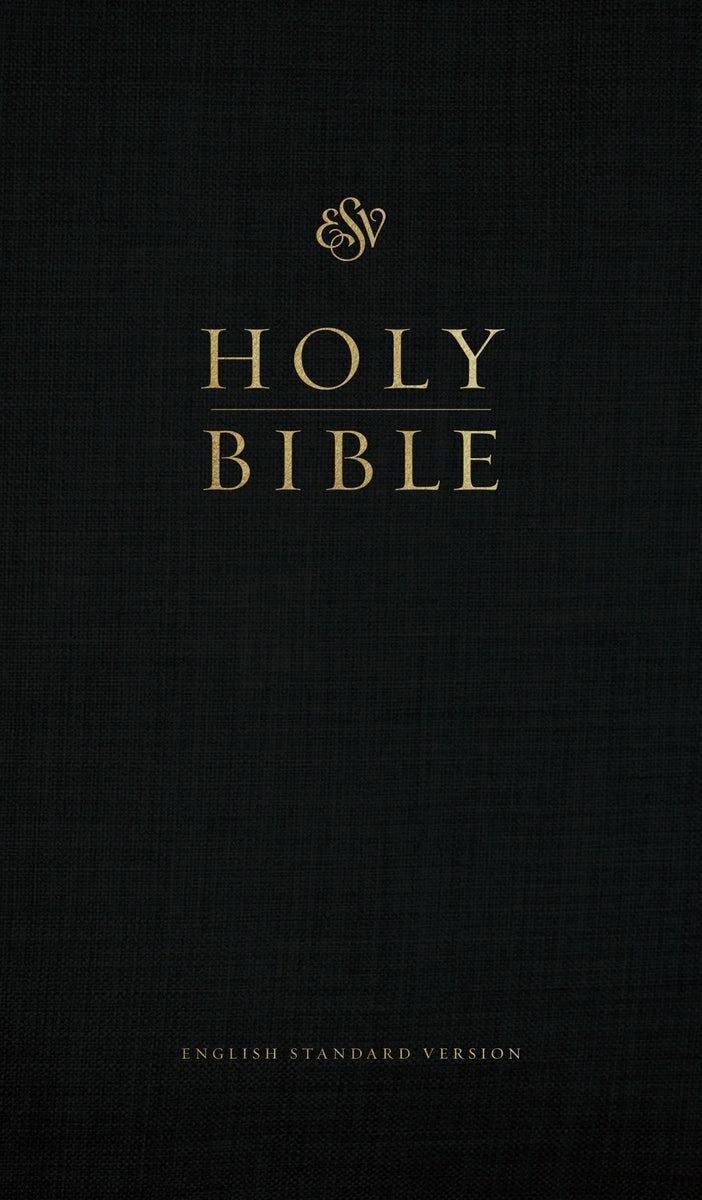 Cover image for ESV Church Bible, Large Print, Red Letter (Hardcover, Black), isbn: 9798874903749