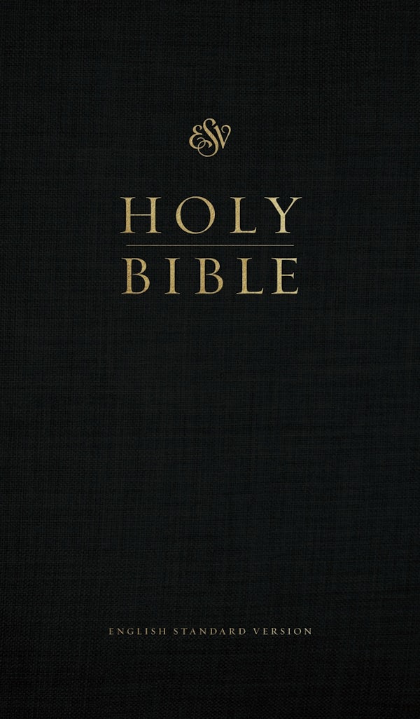 Cover image for ESV Church Bible, Large Print, Red Letter (Hardcover, Black), isbn: 9798874903749