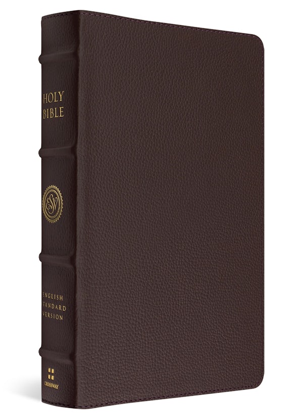 Cover image for ESV Heirloom Bible, Gloria Dei: Single Column Edition (Calfskin, Mahogany), isbn: 9798874904470