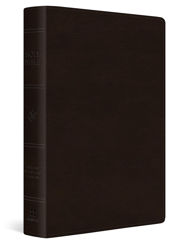 Cover image for ESV Giant Print Thinline Bible, Red Letter (Trutone, Deep Brown), isbn: 9798874906290