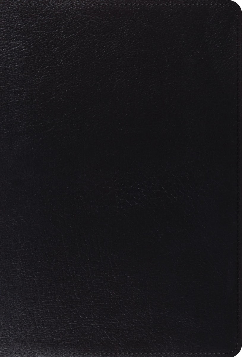 Cover image for ESV Giant Print Thinline Bible, Red Letter (Genuine Leather, Black), isbn: 9798874906313