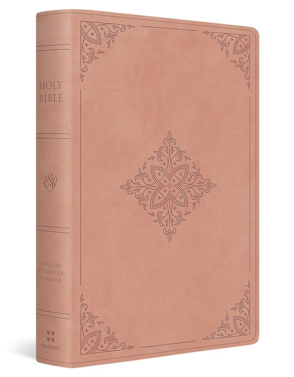Cover image for ESV Giant Print Bible, Red Letter (Trutone, Blush Rose, Fleur-De-Lis Design), isbn: 9798874906320