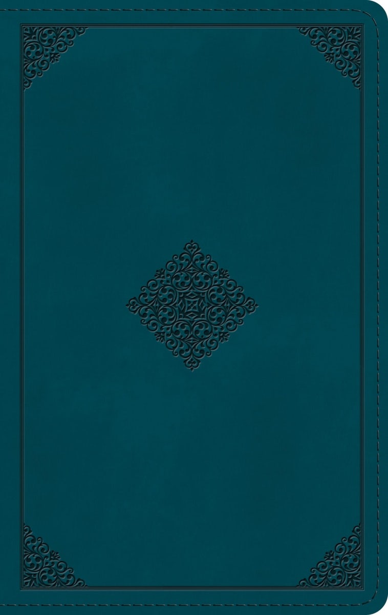 Cover image for ESV Giant Print Personal Size Bible, Red Letter (Trutone, Deep Teal, Emblem Design), isbn: 9798874906580
