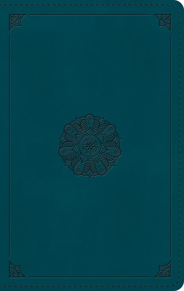Cover image for ESV Giant Print Personal Size Bible, Red Letter (Trutone, Deep Teal, Emblem Design), isbn: 9798874906580