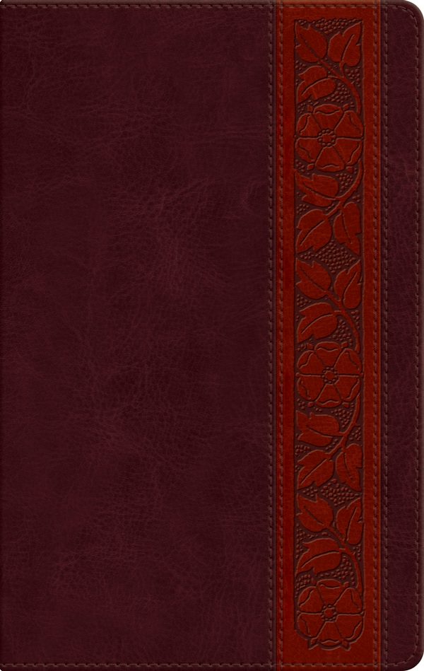 Cover image for ESV Giant Print Personal Size Bible, Red Letter (Trutone, Mahogany, Trellis Design), isbn: 9798874906634