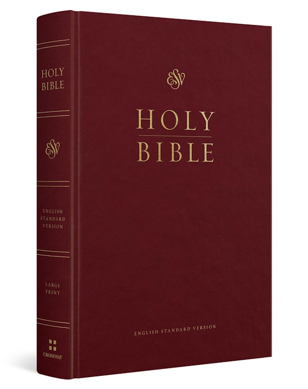 Cover image for ESV Pew and Worship Bible, Large Print (Hardcover, Burgundy), isbn: 9798874906665