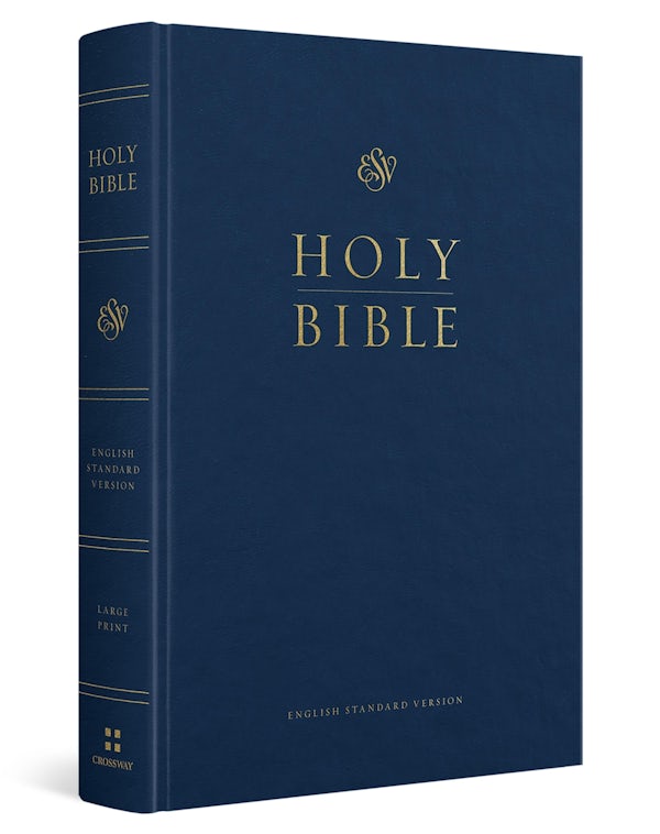 Cover image for ESV Pew and Worship Bible, Large Print (Hardcover, Blue), isbn: 9798874906672
