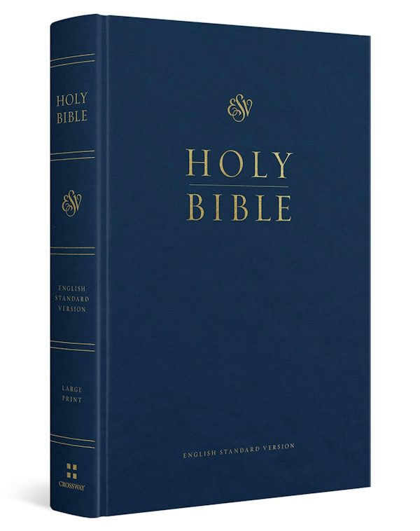 Cover image for ESV Pew and Worship Bible, Large Print (Hardcover, Blue), isbn: 9798874906672