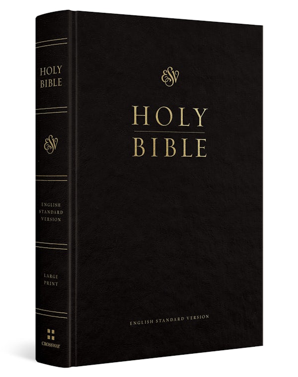 Cover image for ESV Pew and Worship Bible, Large Print (Hardcover, Black), isbn: 9798874906689