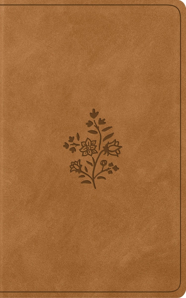 Cover image for ESV Vest Pocket New Testament with Psalms and Proverbs, Red Letter (Trutone, Nubuck Caramel, Wildflower Design), isbn: 9798874907372
