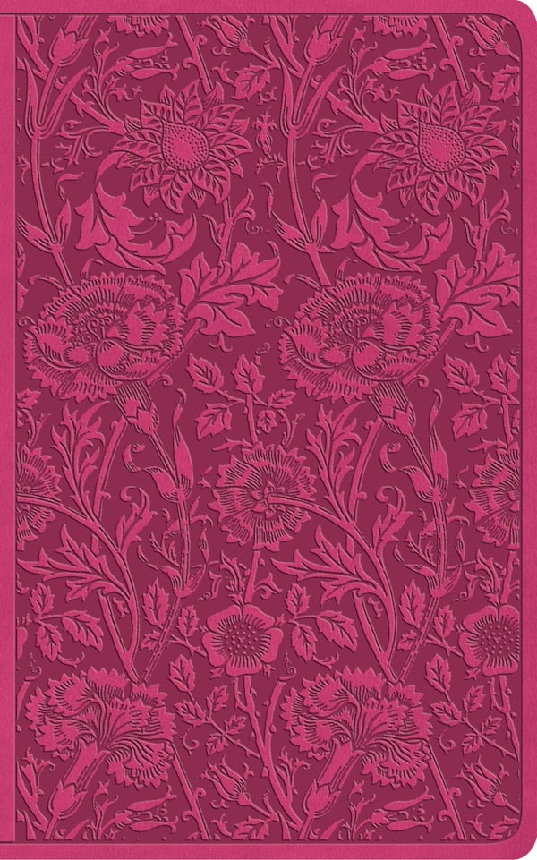Cover image for ESV Vest Pocket New Testament with Psalms and Proverbs, Red Letter (Trutone, Berry, Floral Design), isbn: 9798874907396