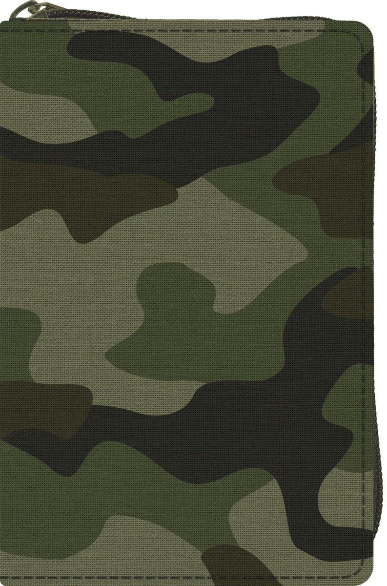Cover image for ESV Compact Bible (Canvas with Zipper, Camo Design), isbn: 9798874907433