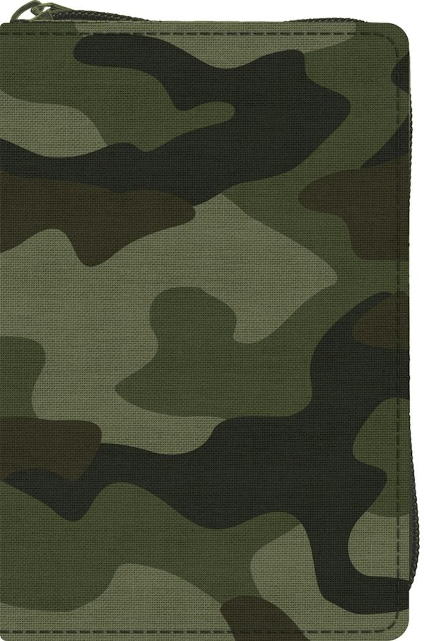 Cover image for ESV Compact Bible (Canvas with Zipper, Camo Design), isbn: 9798874907433