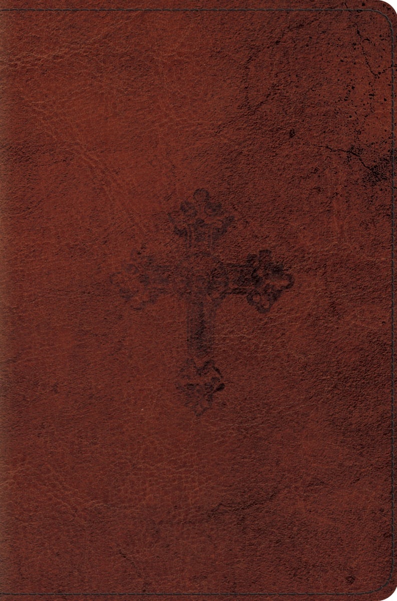 Cover image for ESV Compact Bible (Trutone, Walnut, Weathered Cross Design), isbn: 9798874907495