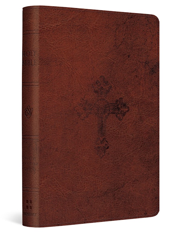 Cover image for ESV Compact Bible (Trutone, Walnut, Weathered Cross Design), isbn: 9798874907495