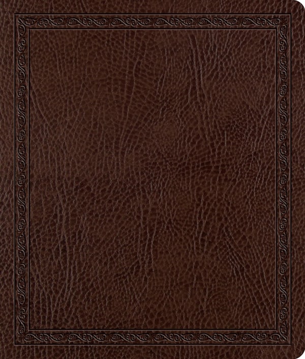 Cover image for ESV Journaling Bible (Bonded Leather, Mocha, Threshold Design), isbn: 9798874907594