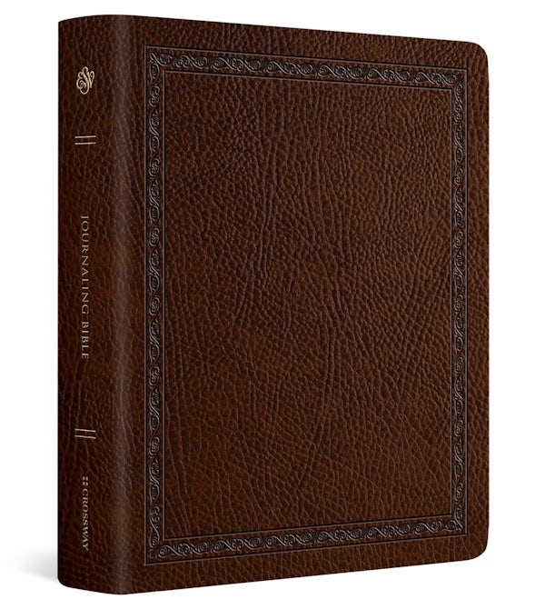 Cover image for ESV Journaling Bible (Bonded Leather, Mocha, Threshold Design), isbn: 9798874907594