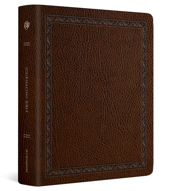 Cover image for ESV Journaling Bible (Bonded Leather, Mocha, Threshold Design), isbn: 9798874907594