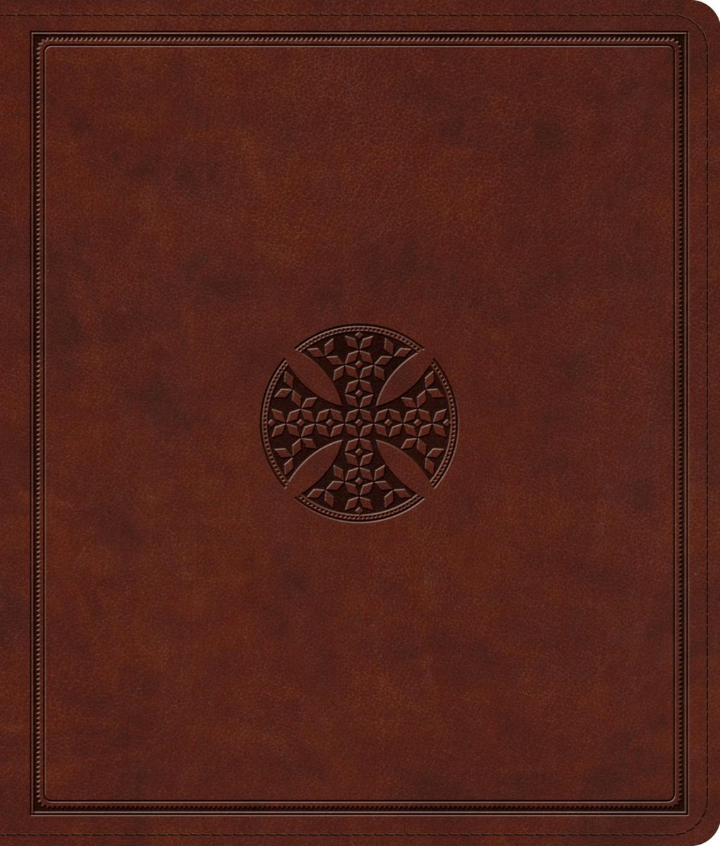 Cover image for ESV Journaling Bible (Trutone, Brown, Mosaic Cross Design), isbn: 9798874907617