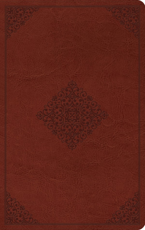 Cover image for ESV Large Print Value Thinline Bible (Trutone, Tan, Ornament Design), isbn: 9798874907723