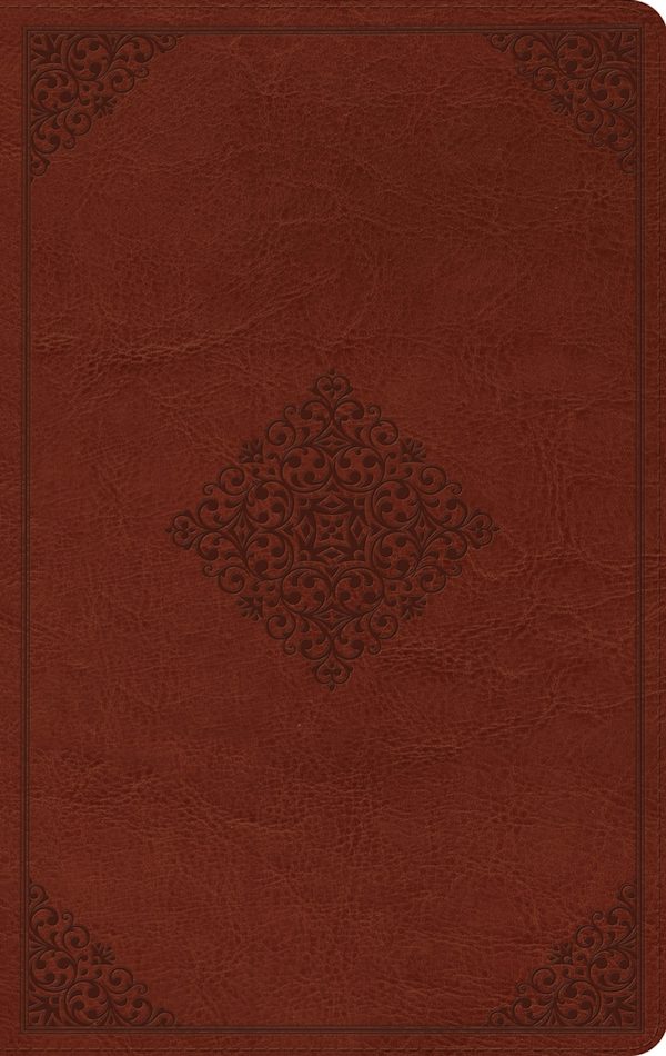 Cover image for ESV Large Print Value Thinline Bible (Trutone, Tan, Ornament Design), isbn: 9798874907723