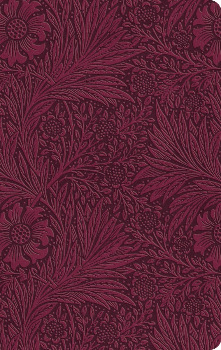 Cover image for ESV Large Print Value Thinline Bible (Trutone, Raspberry, Floral Design), isbn: 9798874907730