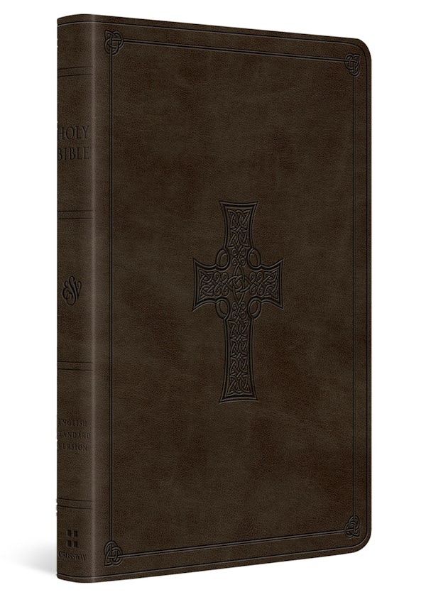 Cover image for ESV Large Print Value Thinline Bible (Trutone, Olive, Celtic Cross Design), isbn: 9798874907747