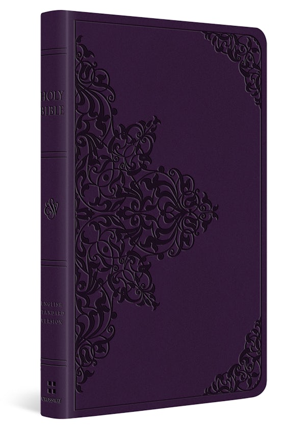 Cover image for ESV Large Print Value Thinline Bible (Trutone, Lavender, Filigree Design), isbn: 9798874907785