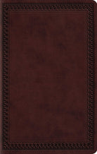 Cover image for ESV Large Print Value Thinline Bible (Trutone, Mahogany, Border Design), isbn: 9798874907822