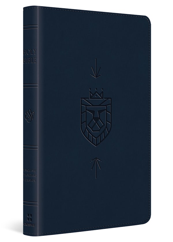 Cover image for ESV Kid's Bible, Thinline, Red Letter (Trutone, Dark Blue, Lion of Judah Design), isbn: 9798874907846