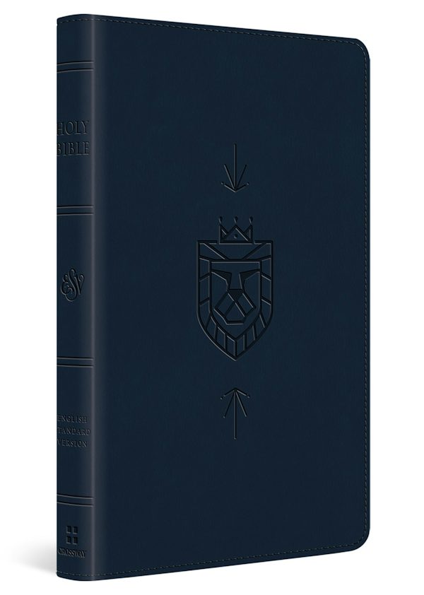 Cover image for ESV Kid's Bible, Thinline, Red Letter (Trutone, Dark Blue, Lion of Judah Design), isbn: 9798874907846