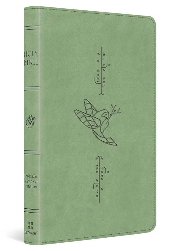 Cover image for ESV Kid's Bible, Thinline, Red Letter (Trutone, Light Green, Bird of the Air Design), isbn: 9798874907860