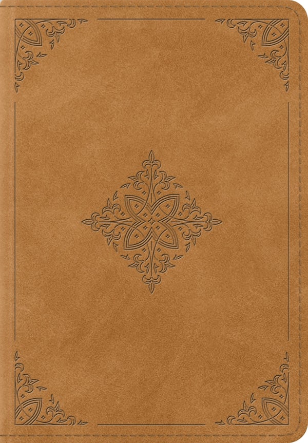 Cover image for ESV Large Print Bible (Trutone, Nubuck Caramel, Fleur-De-Lis Design), isbn: 9798874908003