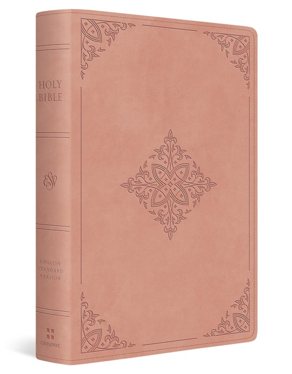 Cover image for ESV Large Print Value Personal Size Bible (Trutone, Blush Rose, Fleur-De-Lis Design), isbn: 9798874908980
