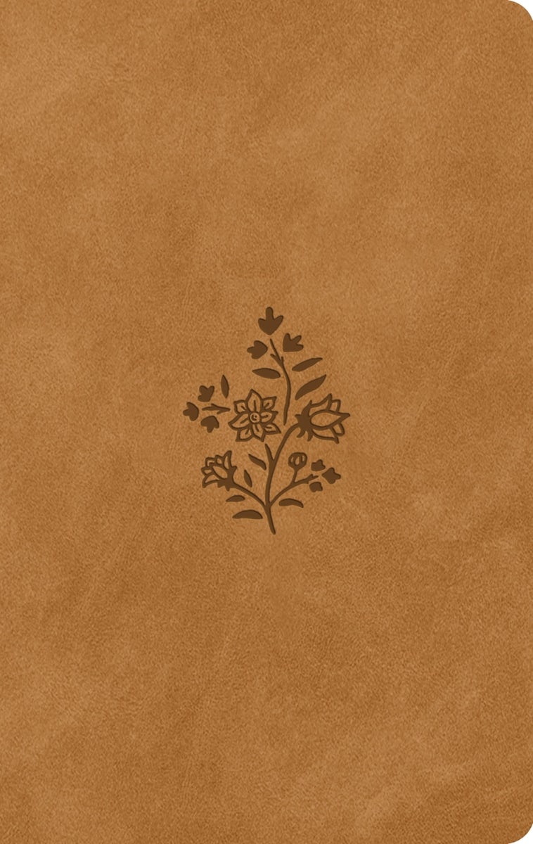 Cover image for ESV Large Print Value Thinline Bible (Trutone, Nubuck Caramel, Wildflower Design), isbn: 9798874909017