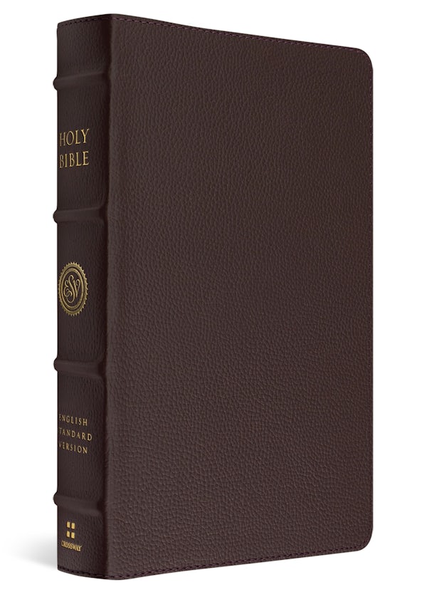 Cover image for ESV Heirloom Bible, Scriptura Sacra: Personal Size Reference Edition (Calfskin, Mahogany), isbn: 9798874911584