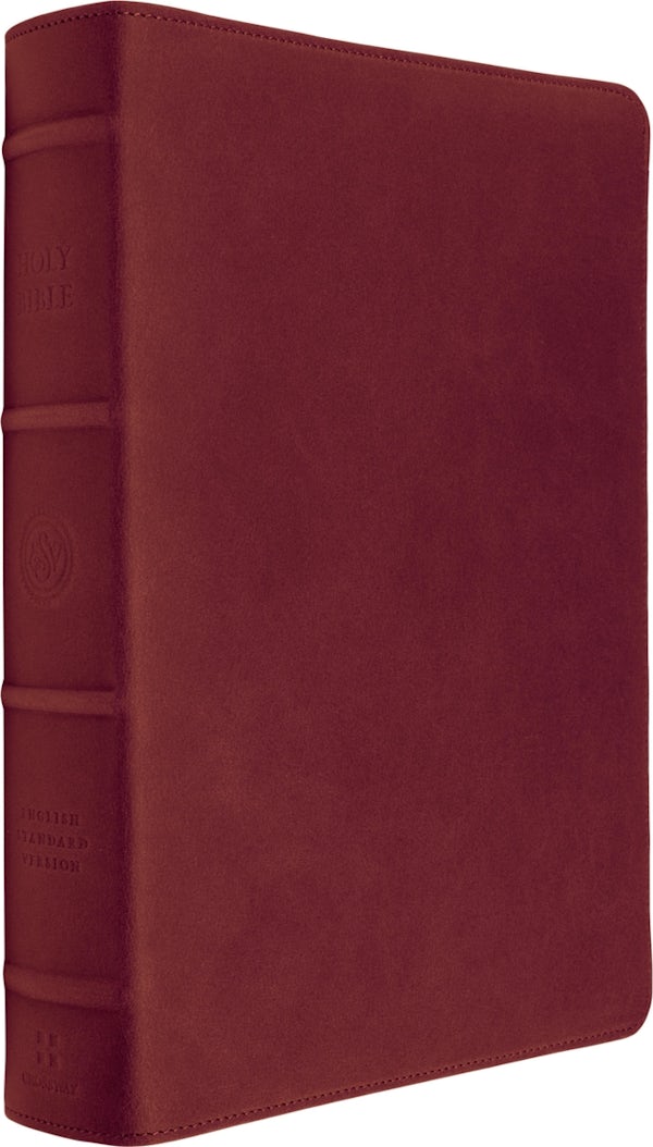 Cover image for ESV Heirloom Bible, Scriptura Sacra: Personal Size Reference Edition (Cowhide, Carmine Red), isbn: 9798874912765
