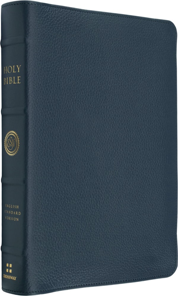 Cover image for ESV Heirloom Bible, Gratia: Large Print Thinline Reference Edition (Calfskin, Meridian Blue), isbn: 9798874912901