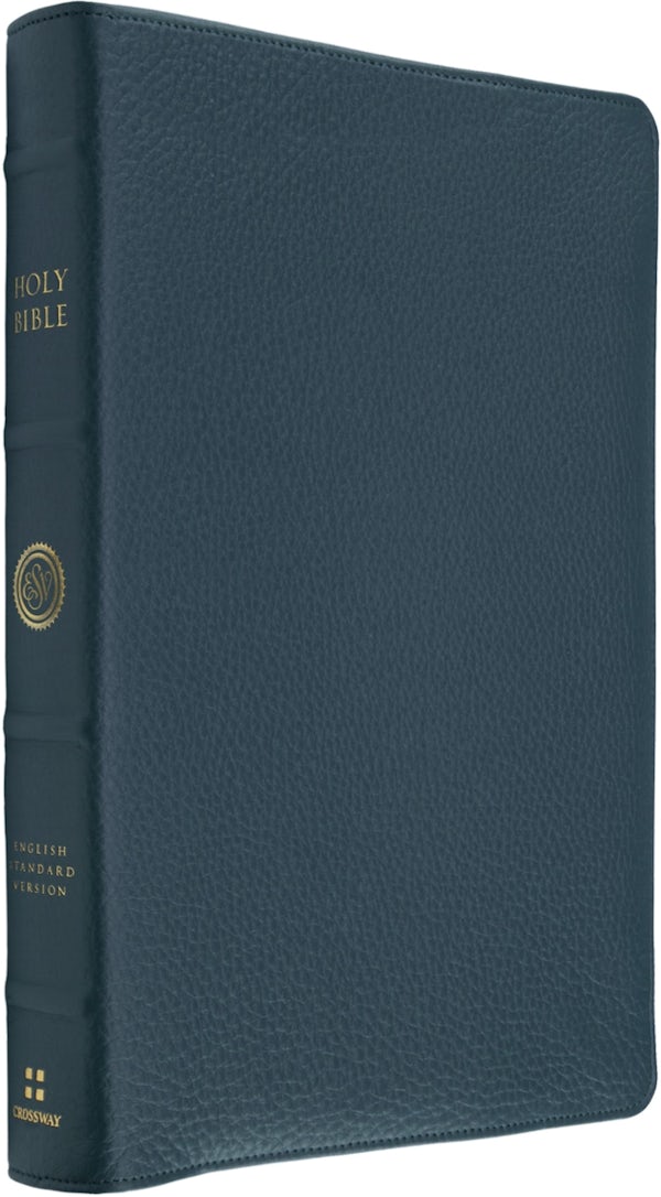 Cover image for ESV Heirloom Bible, Gloria Dei: Single Column Edition (Calfskin, Meridian Blue, Full Yapp), isbn: 9798874913601