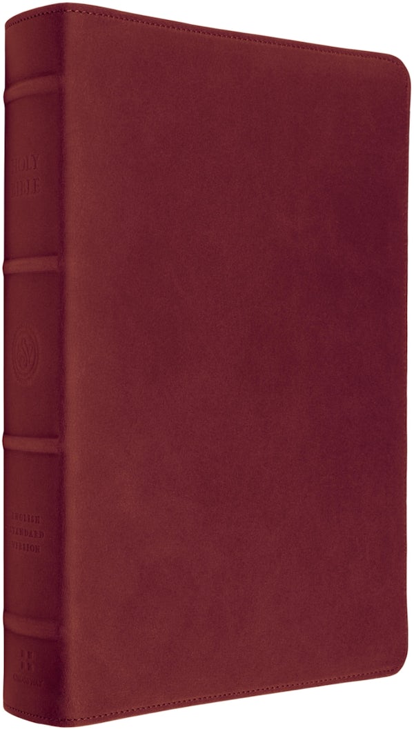 Cover image for ESV Heirloom Bible, Gloria Dei: Single Column Edition (Cowhide, Carmine Red), isbn: 9798874913618