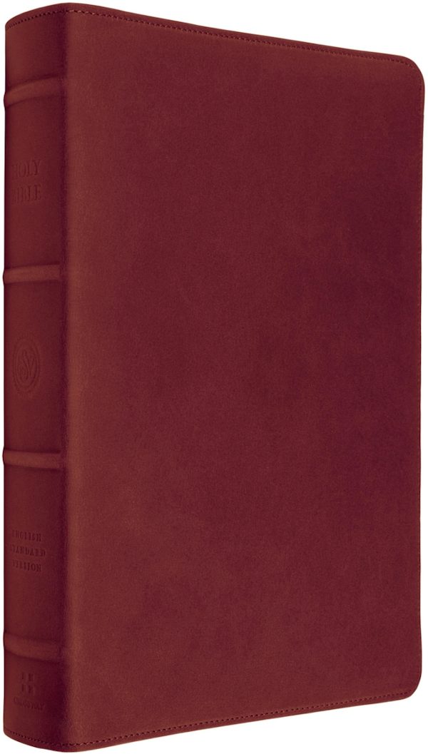 Cover image for ESV Heirloom Bible, Gloria Dei: Single Column Edition (Cowhide, Carmine Red), isbn: 9798874913618