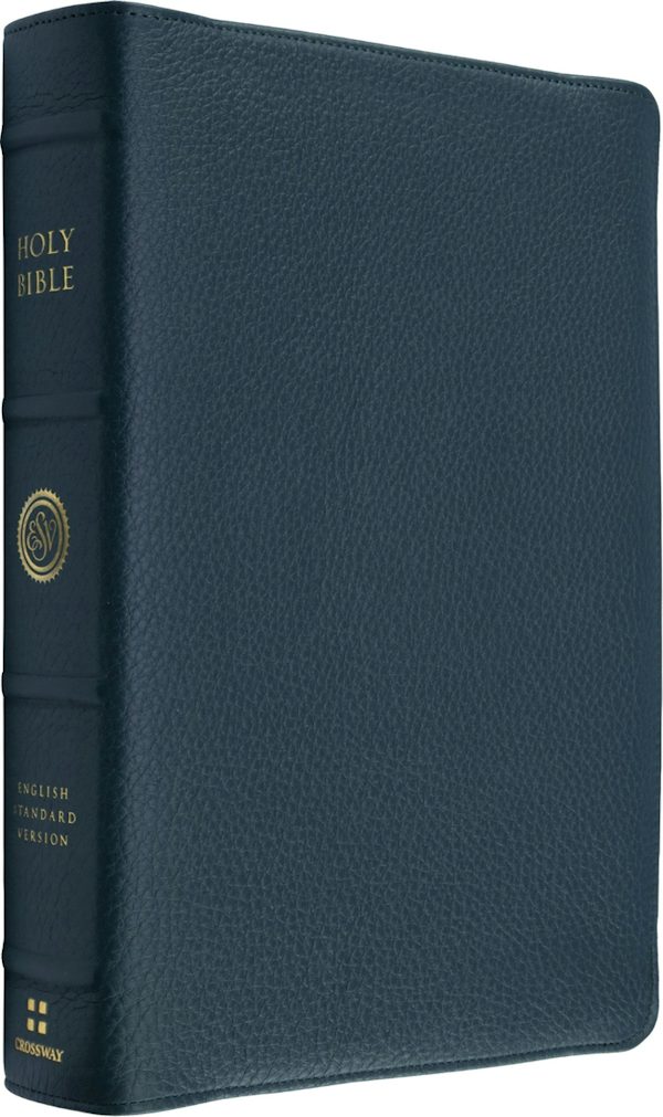 Cover image for ESV Heirloom Bible, Scriptura Sacra: Personal Size Reference Edition (Calfskin, Meridian Blue, Full Yapp), isbn: 9798874913687