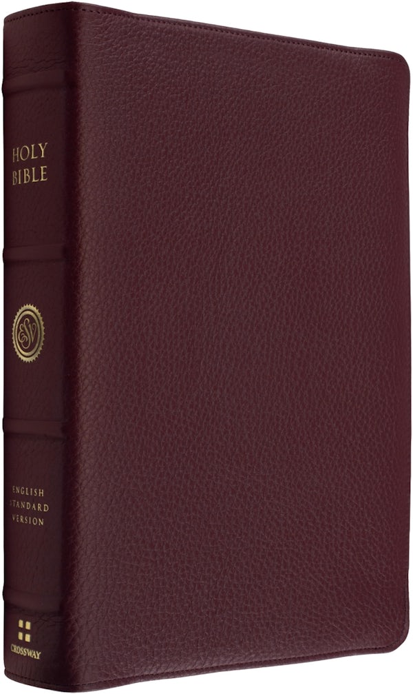 Cover image for ESV Heirloom Bible, Veritas: Single Column Edition (Calfskin, Bordeaux, Full Yapp), isbn: 9798874913700